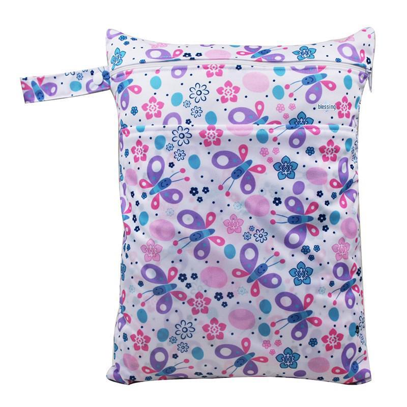 Washable Wet/Dry Separation Diaper Bag for Baby Clothes & Underwear