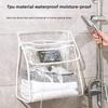 Bathroom Waterproof Hanging Bag, Bathroom Bath Clothes Storage Bag, Wall-mounted Storage Bag, Transparent Hanging Bag