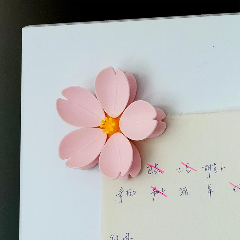 Sakura Magnetclip Kreative Küchenhelfer Multifunktionaler Snackversiegler Lebensmittelaufbewahrung Einzigartiger Blütenblattclip Niedlich für Zuhause Kühlschrank