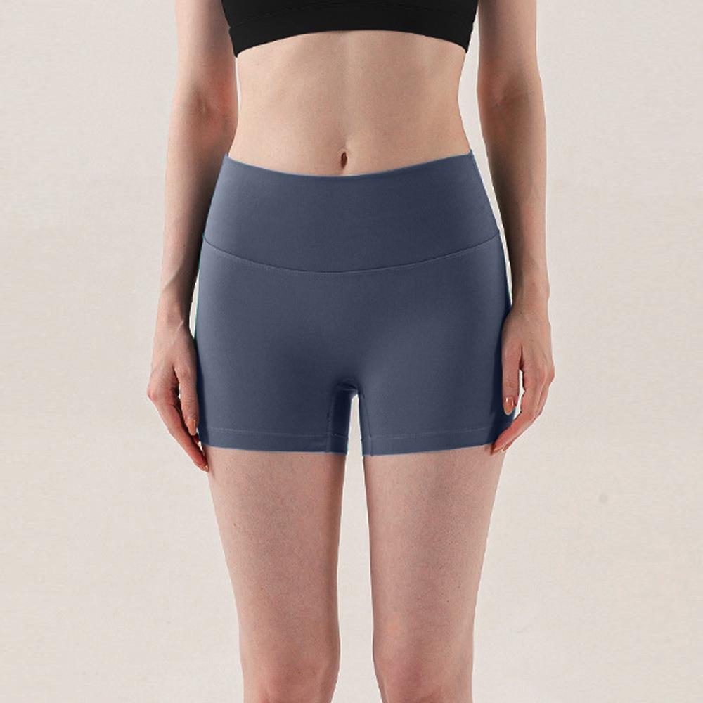 

Женские шорты для йоги с высокой талией, облегающие фигуру, с эффектом пуш-ап - Летние фитнес-леггинсы с быстрой сушкой Small