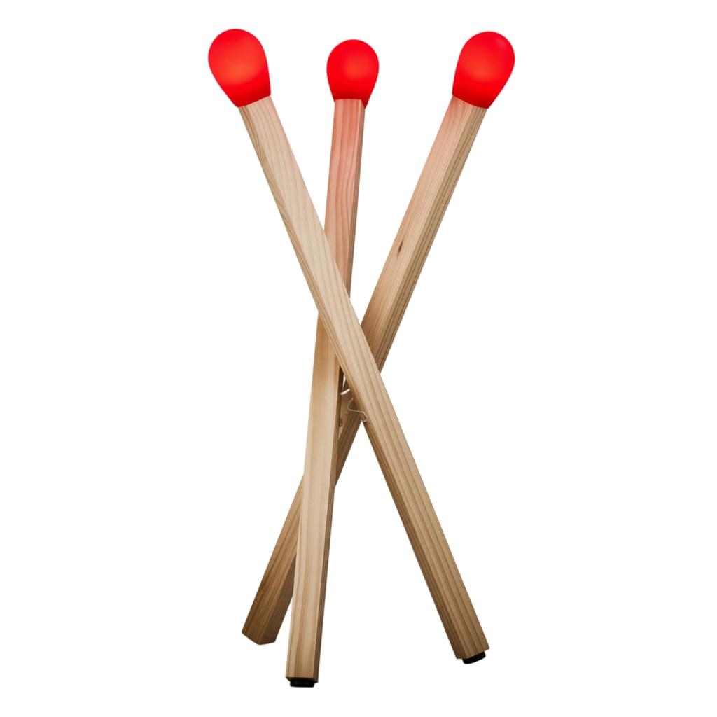 Matchstick Shaped Decorative Lamp for Home Decor, Novelty Table Light