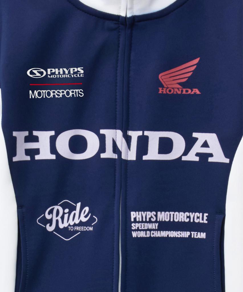 PHYPS MOTORRAD Damen Track Reißverschluss Marine