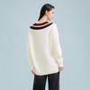 Vero Moda Women's Ribbed Color Block V-Neck Knit Sweater