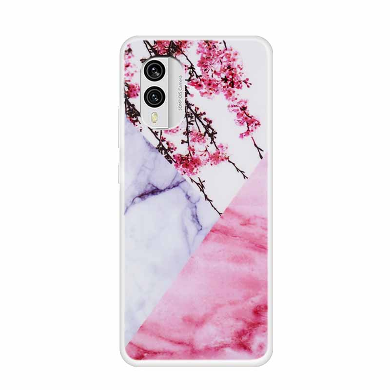For Nokia X30 5G Case C31 C20 C10 Clear Marble TPU Soft Silicone Print Cover for NOKIA C31 X 30 Transparent Para On for NokiaX30