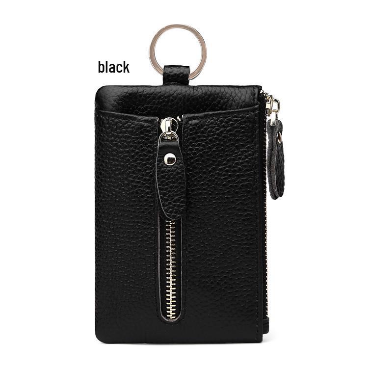 

European Genuine Leather Key Holder & Multi-functional Coin Purse with Card Slots