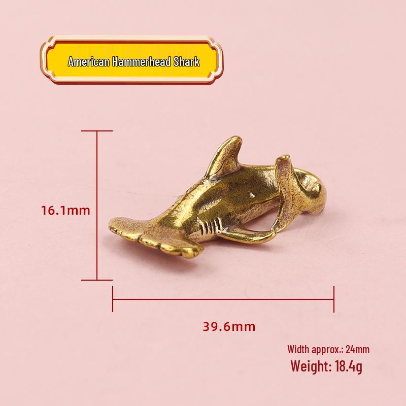 

Год Змеи Богатство и Сокровище Американская Акула-Молот Национальный Прилив Латунное Украшение