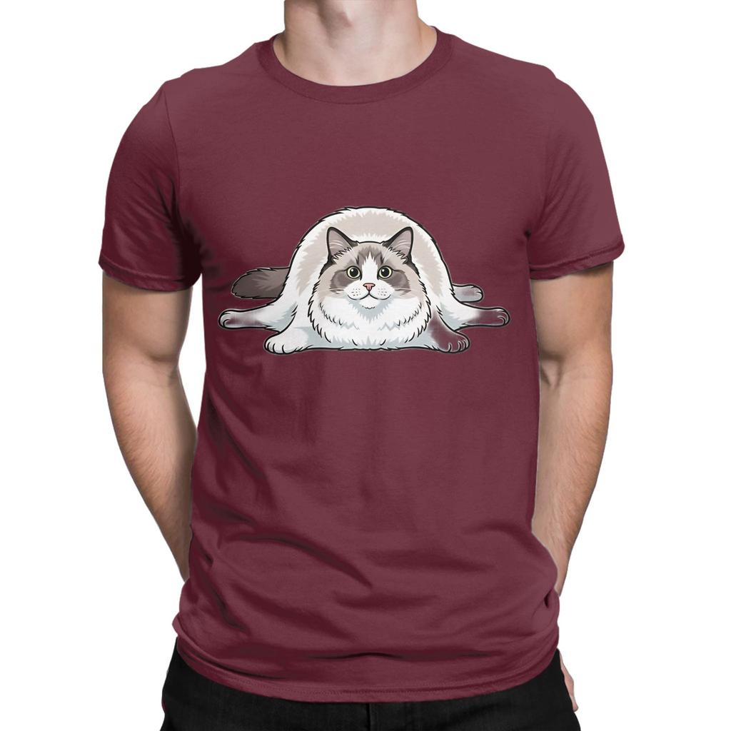 Ragdoll Boneless Sit Design Funny 100 Cotton TShirt Ragdoll Tops Tees For Unisex