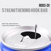 50pcs High Carbon Steel Worm Hooks Barbed Soft Bait Hooks Fishing Hooks  For Soft Bait Fishing