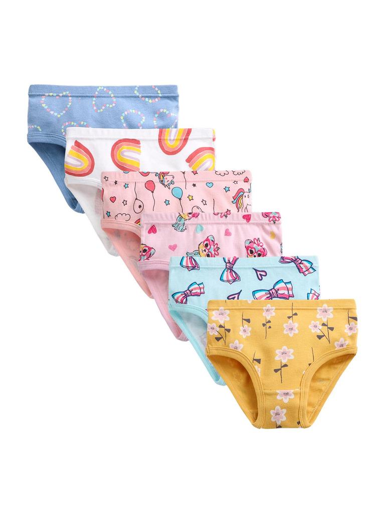 Europäische & Amerikanische 100% Baumwolle Feuchtigkeitstransportierend Atmungsaktiv Mädchen Unterwäsche Slips