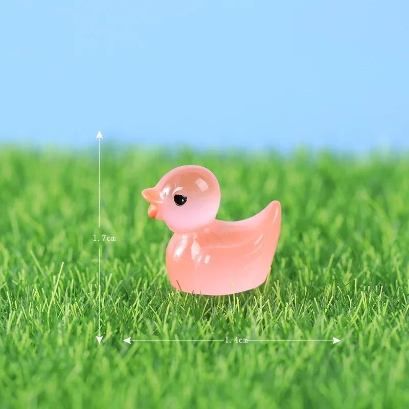Fairy Tales Room Decoration Interior Accessories Yard & Garden Decors Landscape Miniatures Home Decor Mini Yellow Duck Statuette
