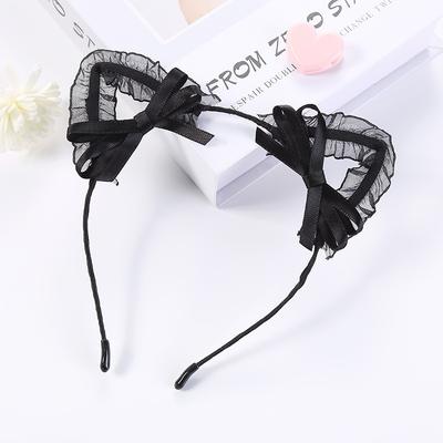 Sexy Lace Hair Accessories Cat's Ears (Steamed Cat-ear Shaped Bread) Headband Lady