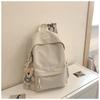 New Japanese Simple and Lightweight College Student Schoolbag Versatile High-value Large-capacity Leisure Travel Solid-color Backpack