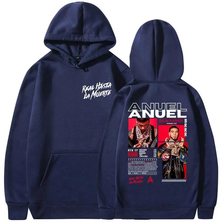 Anuel AA hot product New Model personality Clothes hoodies Oversized Unisex High-end Luxury hot product Streetwear Trendy Cotton Y2k Short Sleeves 