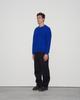 WORTHWHILE MOVEMENT Reverse Sweat Crewneck Sweater (Cobalt Blue)