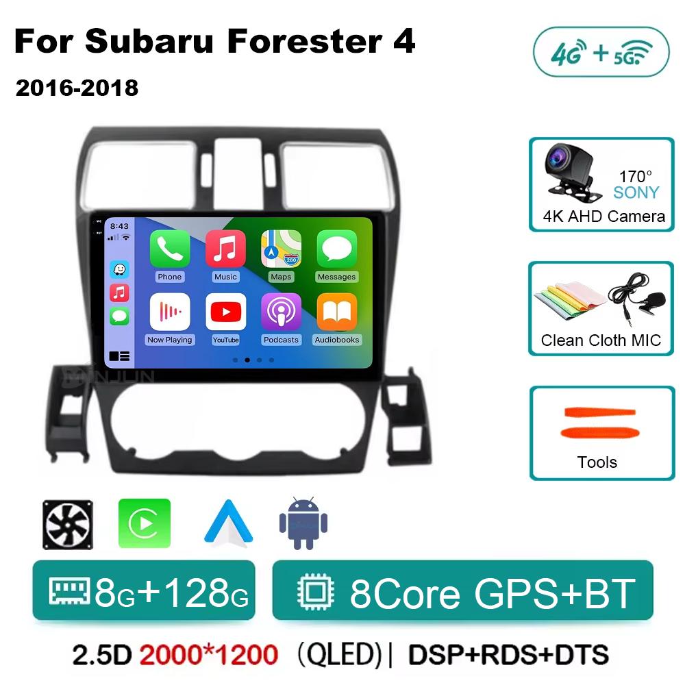 Android 14 Auto Qualcomm Car Radio for Subaru Forester 4 SJ WRX XV 2015 - 2018 Multimidia Player Navigation Head Unit Carplay