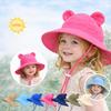 Children's Outdoor Summer Sun Hat Sunscreen Hat Sun Hat Multi-colored Ears Large Brim Baby Fisherman Bucket Hat