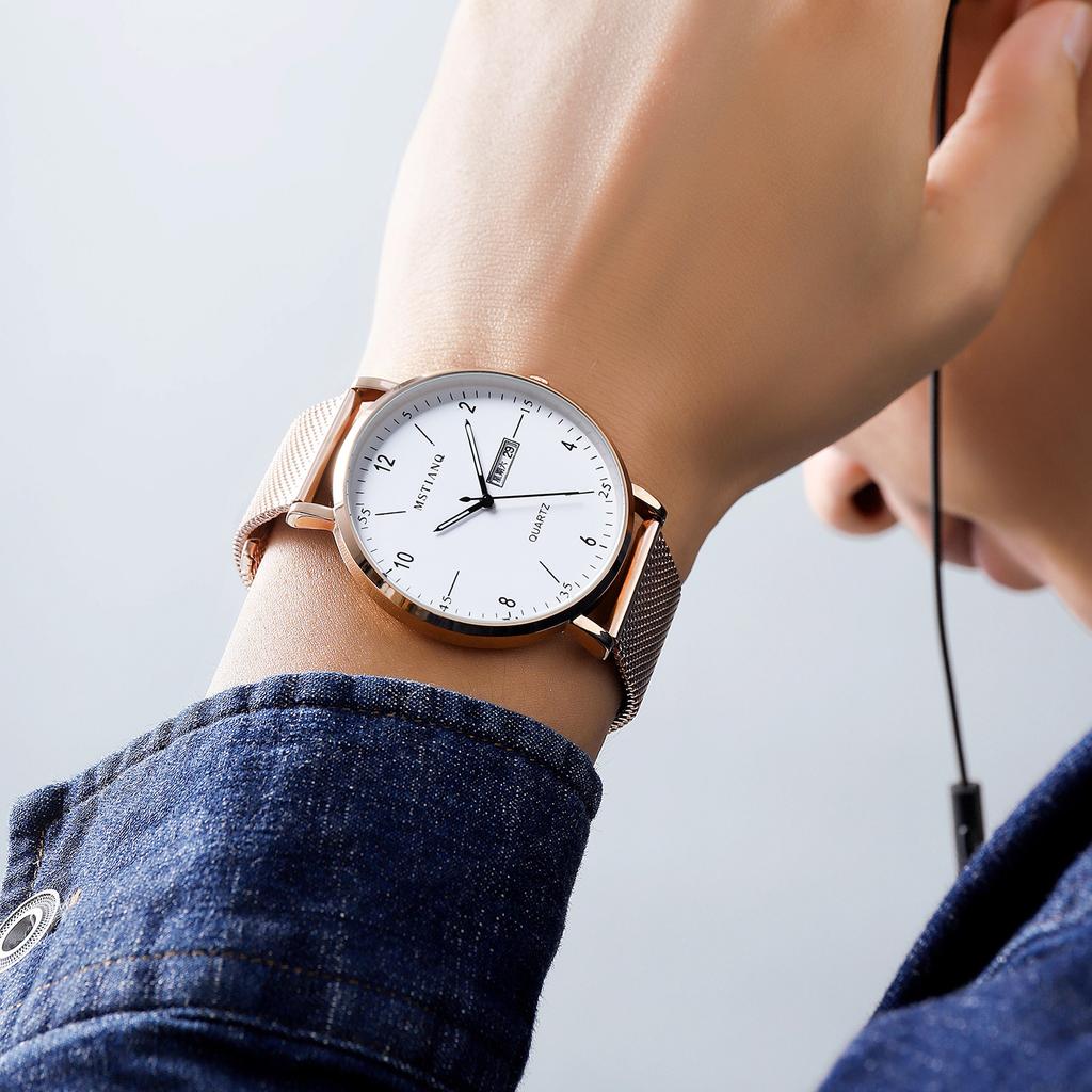 Year Watch Male Junior High School Student Male Simple Temperament Wind Luminous Electronic Quartz Men'S Watch