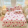 Gonna da letto principessa spazzolata in stile coreano - Copertura Simmons ispessita a doppio lato