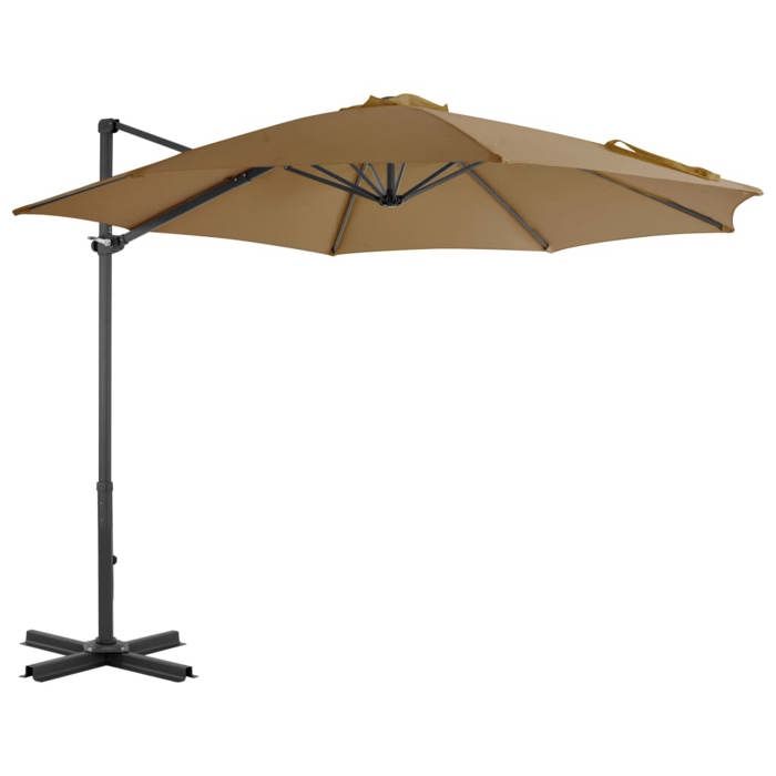 VidaXL Parasol de Jardin avec Base Portable, Pare-soleil de Patio, Abri de Soleil, Parasol de Terrasse Arrière-cour 276334