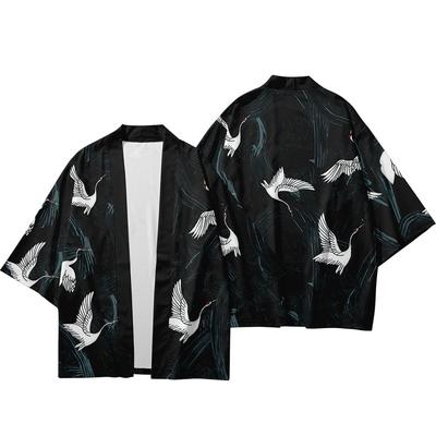 Japanese Traditional Kimono Streetwear Japanese Kimono Men and Women Yukata Female Summer Beach Kimono Cardigan