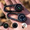 Double Sided Compasses Thermometers Outdoor Small Compasses Carabiner Outdoor Navigation Tool Backpack Buckle Enduring