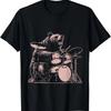 Bear Playing Drums Rock Funny Vintage Bear Rock Band T-Shirt