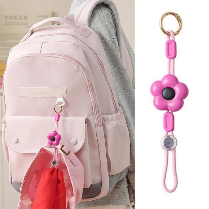1Pcs Portable Flower Shape Cap Clip Anti-Lost Silicone Holder For Backpack Handbag Travel Sun Hat Free-Hand Portable Organizer