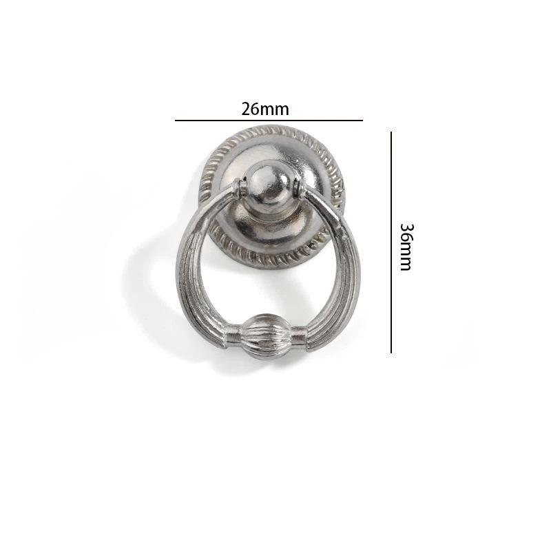 Heavy Duty Retro Drawer Ring Pulls Zinc Alloy Multiple Vintage Styles for Bathroom Wardrobe Cabinet Home Decor