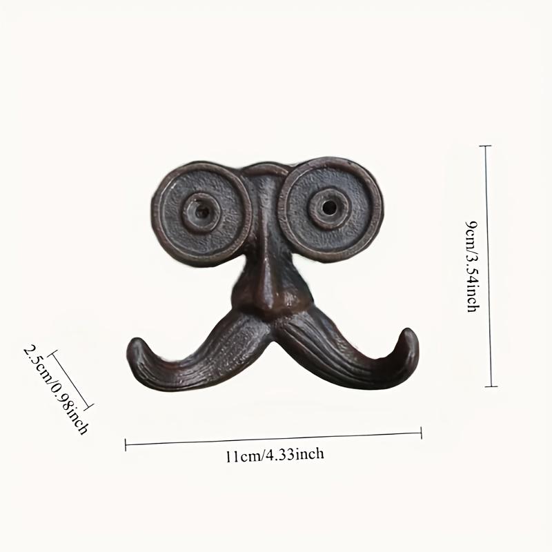 Vintage cast iron beard hooks - Country style wall storage rack, suitable for gardens, terraces and home decoration