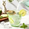 9 Oz Clear Plastic Cups Green Plastic Disposable Cups for Cocktail 50 Pack Fancy Cocktail Cup for Party Stemless Wine Glasses for New Year Wedding Tha