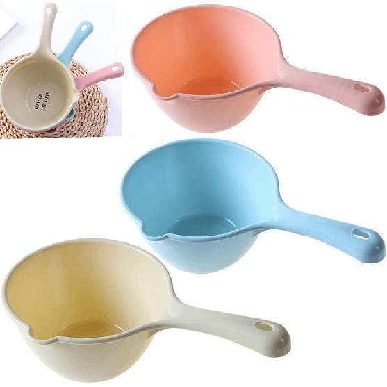 3PCS Plastic Bathing Ladle Spoons Kitchen Accessories Bathroom Water Scoop Cup Large Ladles Bath Spoon Home Essential