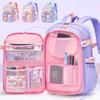 Grundschulrucksack 1.-5. Klasse Niedliche bunte Schultasche für Mädchen Wasserdicht Große Kapazität Cartoon-Hase Mochila Escolar