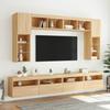 Vidaxl Wall-Mounted TV Cabinets With LED, 2 Pcs., Sonoma Oak, 60X30X40 Cm