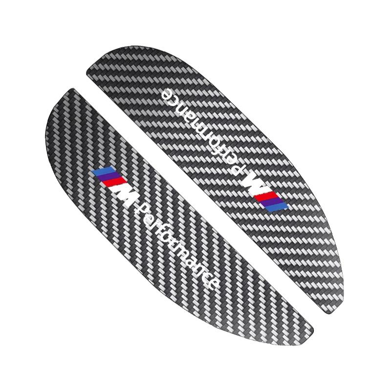 2pcs Car Rear View Mirror Sticker Rain Eyebrow For BMW 50th Kith 5 Series F20 E39 F10 F30 E90 E46 E60 G60 X5 E87 F11 G20 G32 G30