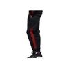 Adidas Mid-Waist Striped Casual Knit Sports Pants Men Bottoms Black FH7731