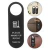 2Pcs Hotel Door Sign PU Do Not Disturb Hanger Double Sided for Guest Room Office Bedroom Door Knob Privacy Tag