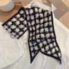 Multifunctional French Flower Hair Band Headwear Scarves 6.5cm*90cm