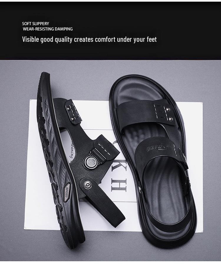 2026 Summer Men's Breathable Dual-Use Beach Sandals - Versatile Non-Slip Outdoor Slippers