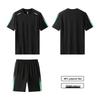 Men's Quick-Dry Short-Sleeve Sportswear Set for Summer Running and Fitness