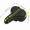 Black and Green Bike Seat PU Leather Bike Saddle Durable Bike Seat Cushion  Exercise Bike