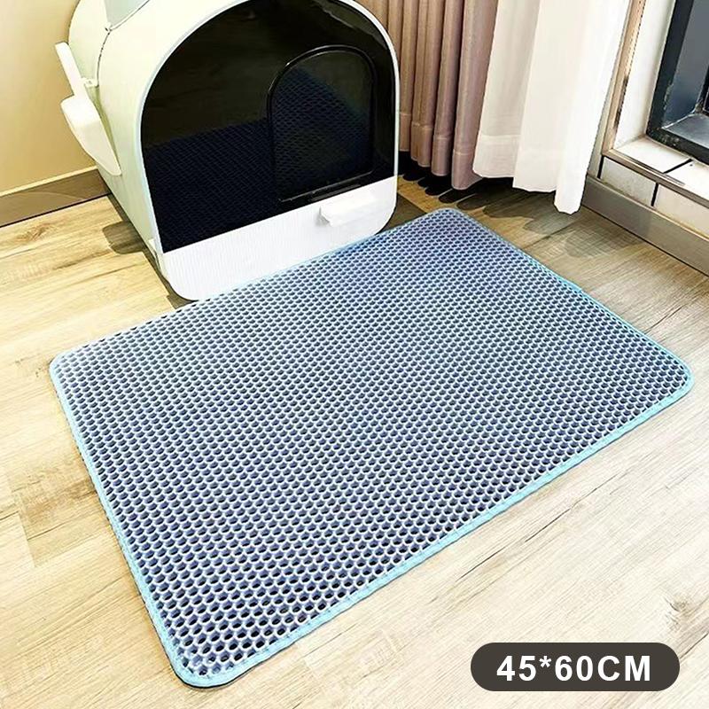 Cat Litter Mat Heavy Duty 2 Layer Waterproof Washable Non Slip Floor Protector for Home Pet Area