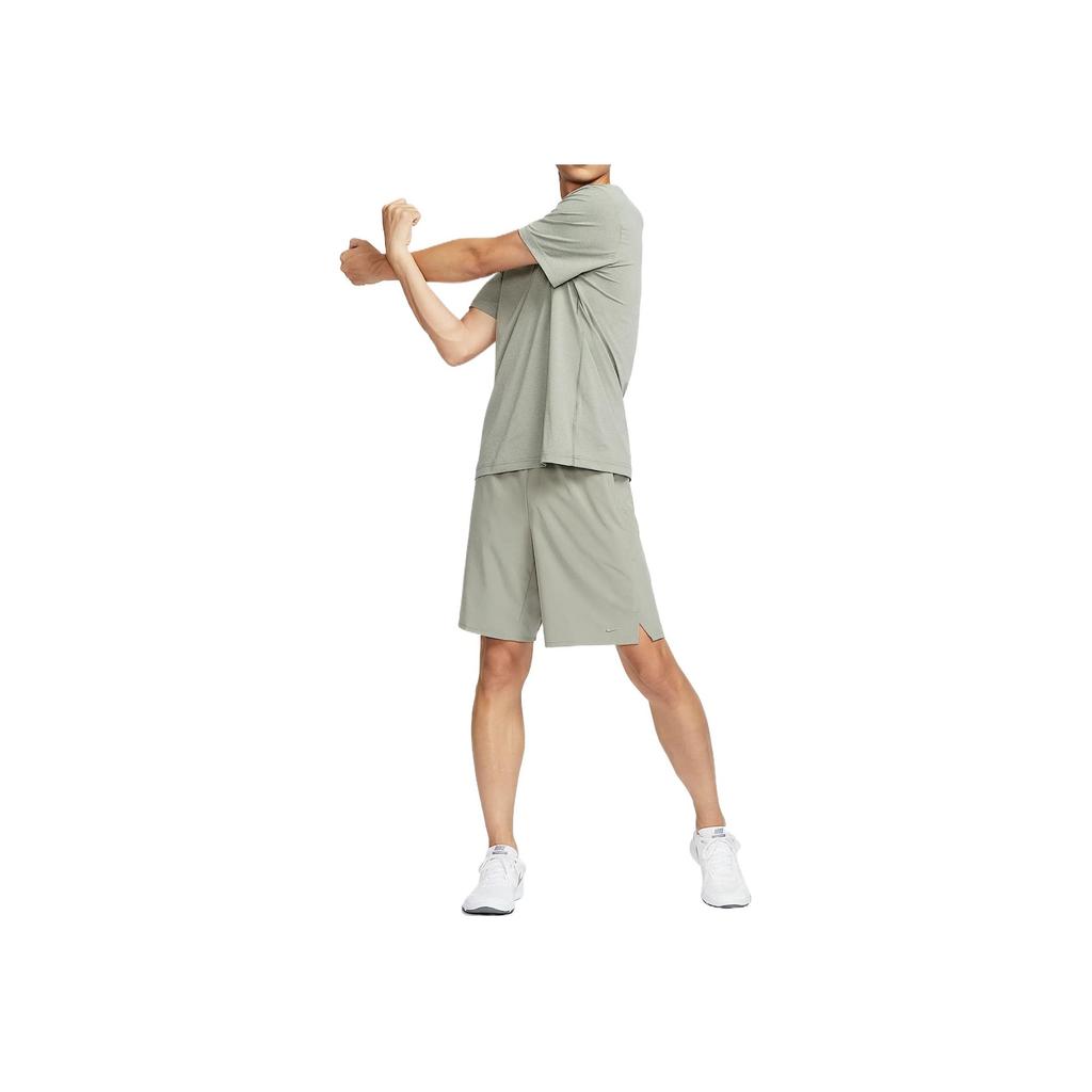 Nike Dri-Fit Unlimited Solid Color Lace-Up Quick-Dry Training Casual Shorts Men Shorts Light-Army-Green DV9331-320