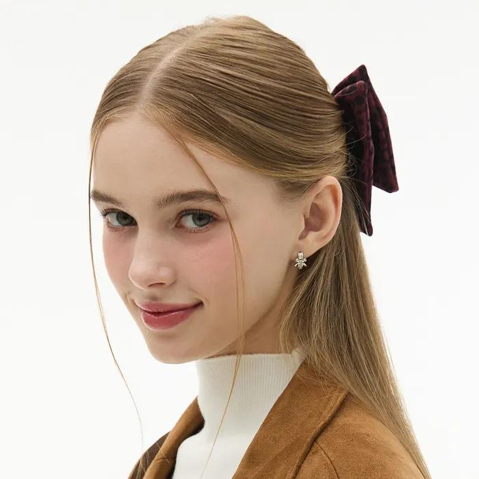 Leopard Big Ribbon Hairpin