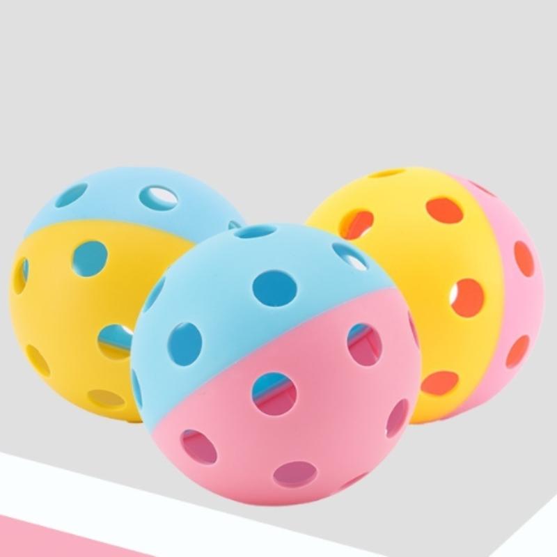 Indoor Pickleball Balls Paddle Ball 72Mm Pickleball Sport Training Practice Plastic Pickleball Hollow Balls