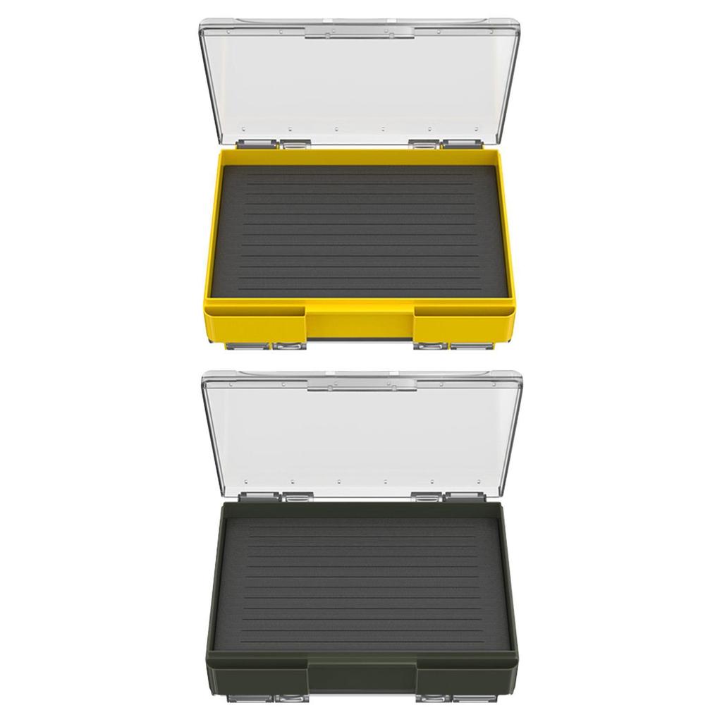 Fly Fishing Tackle Box Organizer Protection Thicker Storage Double Memory Foam Side Gear for Baits Hooks Vest Jigs Hooks Sinkers