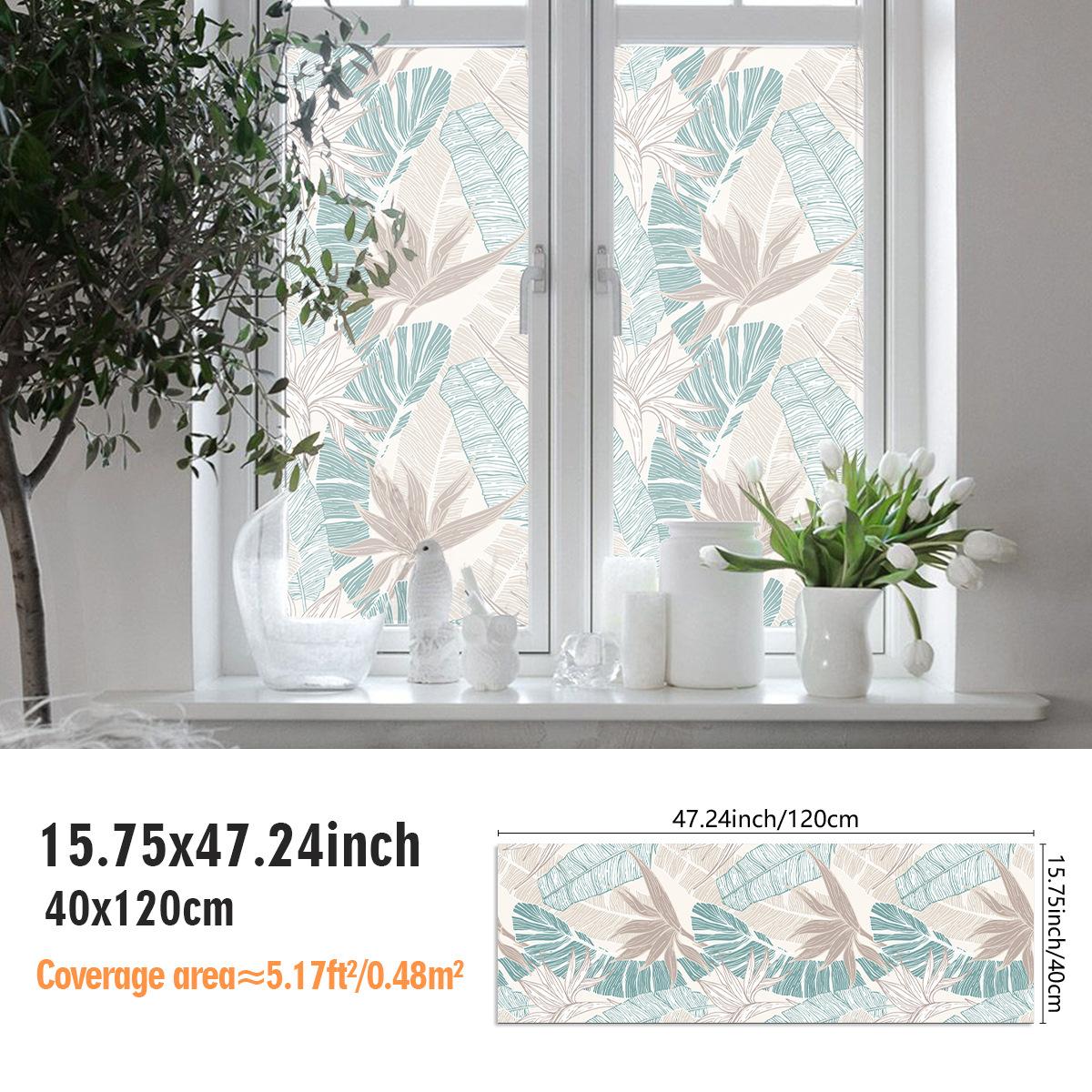 

Window Grilles Glass Stickers Pet Stickers Flower Window Stickers Transparent Glue-Free Electrostatic Adsorption Glass Stickers CH-MS40120-032-AQ