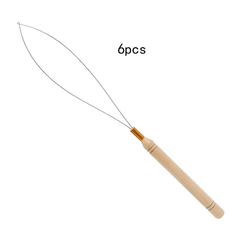 Wooden Handle Needle Threader Elderly Guide Needle Sewing Beading Needles Pins Easy Threading Sew Diy Jewelry Making Tools