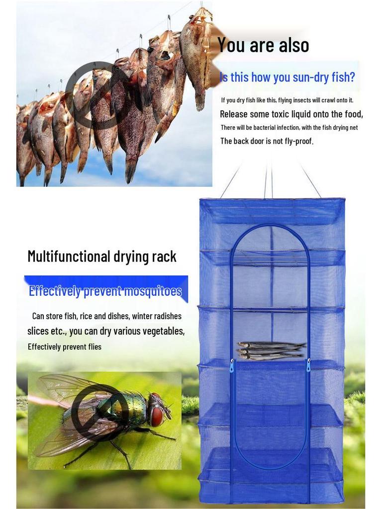 Síť na sušení kaki a zeleniny sušené na slunci pro vnitřní i venkovní použití