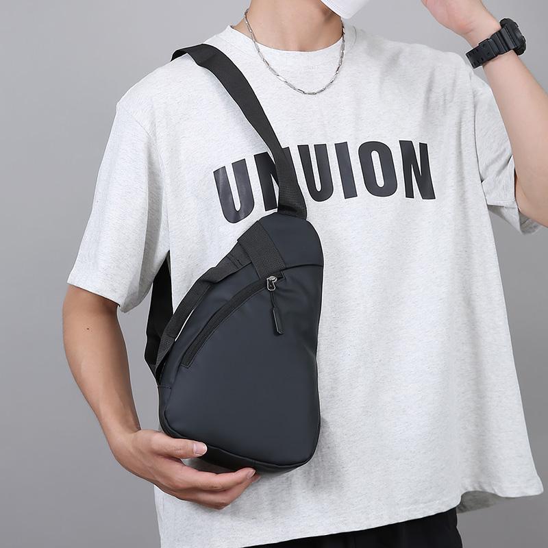 Unisex Crossbody Bag Adjustable Zip Casual Sling Shoulder Flap Bags Large Capacity Chest Bag Phone Bag