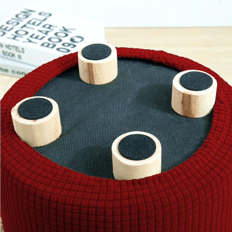 Stool Seat Cover Fashion Footstool Cover Footstool Seat Protector Home Decor Comfortable Touch Stretch Stool Slipcover